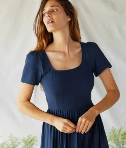 Dresses^Christy Dawn The Scarlet Dress Navy Gauze
