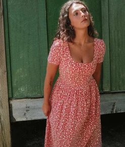 Dresses^Christy Dawn The Scarlet Dress Petites Crimson Calendula