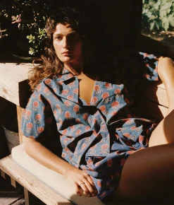 Tops & Blouses^Christy Dawn The Skylar Top Indigo Sunflower