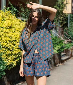 Tops & Blouses^Christy Dawn The Skylar Top Indigo Sunflower