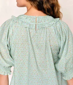 Dresses^Christy Dawn The Suraya Blouse Ditsy Teal