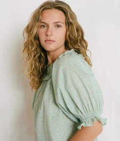 Dresses^Christy Dawn The Suraya Blouse Ditsy Teal