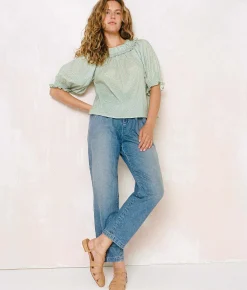 Dresses^Christy Dawn The Suraya Blouse Ditsy Teal