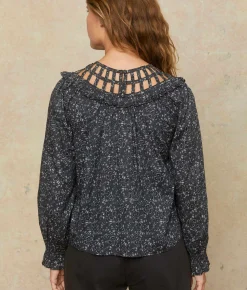 Dresses^Christy Dawn The Sydney Blouse Ginkgo Black