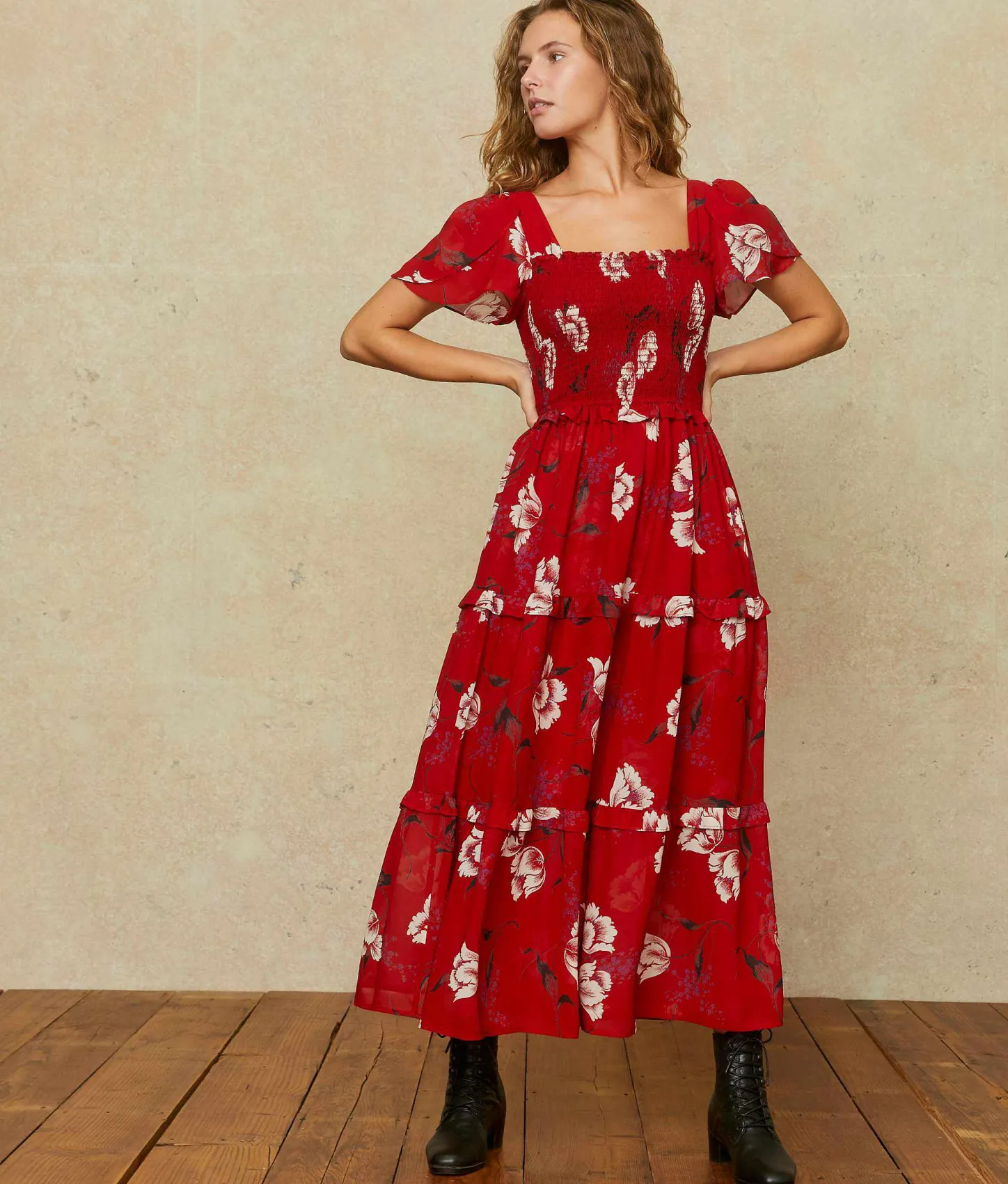 Dresses^Christy Dawn The Tamara Dress Painted Ruby