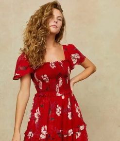 Dresses^Christy Dawn The Tamara Dress Painted Ruby