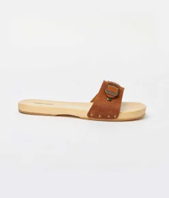Footwear^Christy Dawn The Ventura Clog Cognac Leather