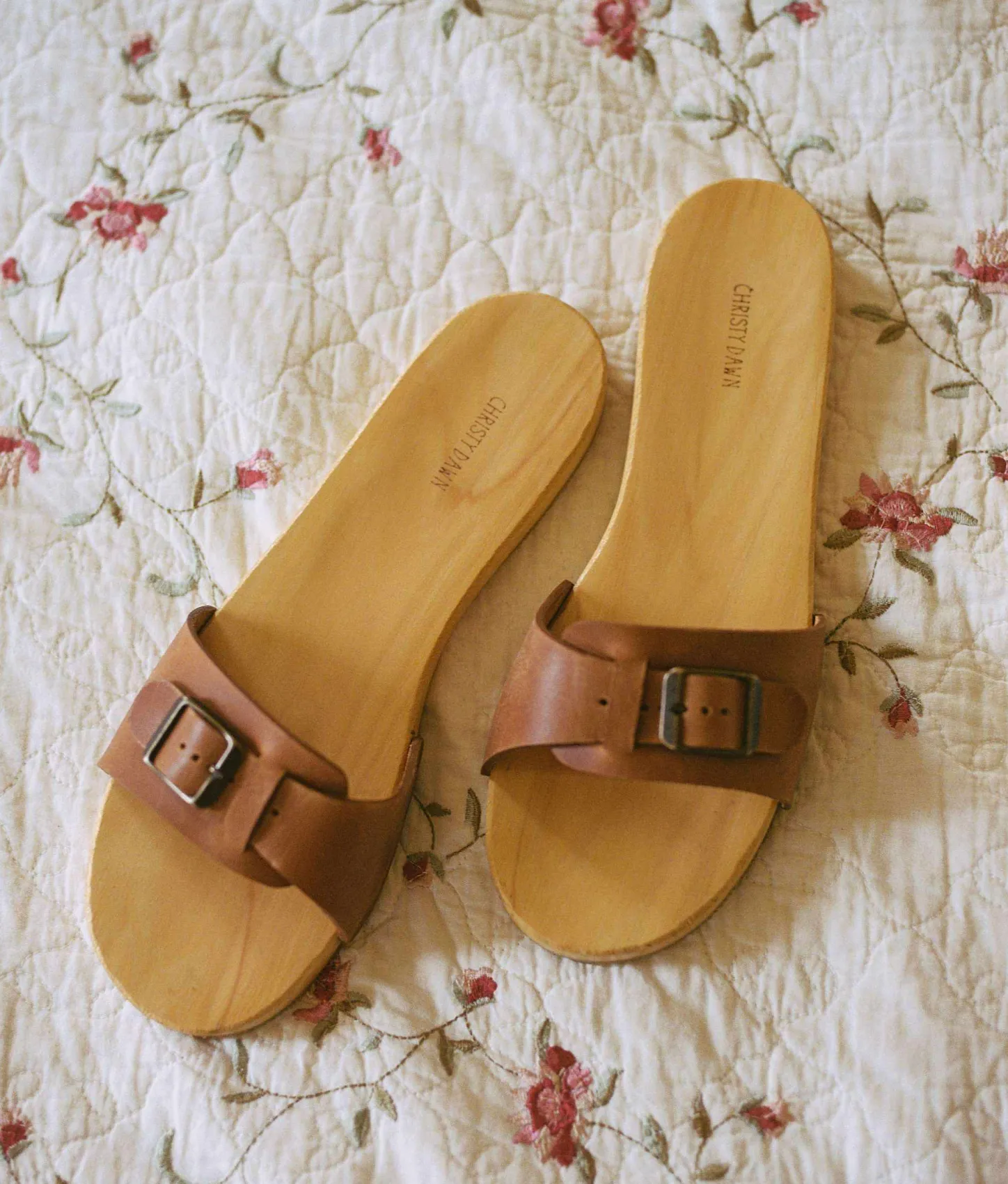 Footwear^Christy Dawn The Ventura Clog Cognac Leather