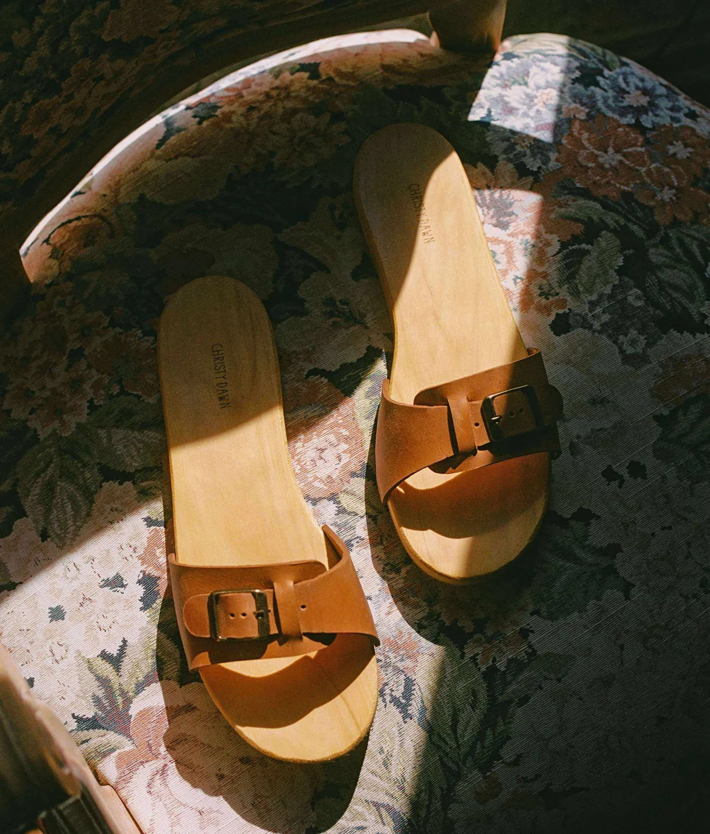Footwear^Christy Dawn The Ventura Clog Cognac Leather