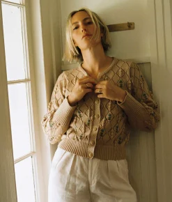 Dresses^Christy Dawn The Zoe Cardigan Floral Lattice