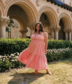 Extended Sizing^Christy Dawn The Zuri Dress Extended Salmon Frills Poppy