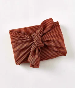 Accessories & Offerings^Christy Dawn Upcycled Gift Wrapping Blood Orange Gingham